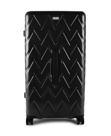 26-дюймовый чемодан-спиннер Clark с шевронной текстурой и жесткими стенками Valentino By Mario Valentino