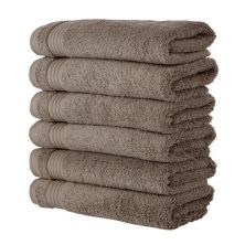 Классические турецкие полотенца из натурального хлопка Мягкие впитывающие полотенца для рук Amadeus 16x27, набор из 6 предметов Classic Turkish Towels