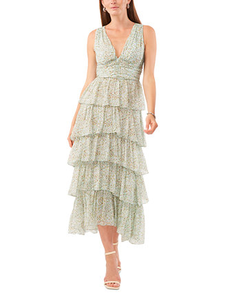 Женское многоуровневое платье макси с цветочным принтом 1.STATE