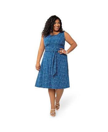 Women's Plus Size Sleeveless Brittany Fit And Flare Dress Leota