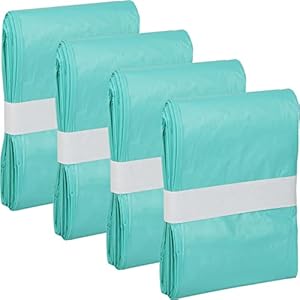 4 Pack Adult Diaper Liner Refills Compatible with Janibell Akord 280 Slim Model Adult Diaper System, Green, Lightly Scented Lisyee