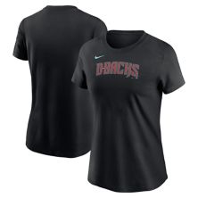 Women's Nike  Black Arizona Diamondbacks Wordmark T-Shirt Nitro USA