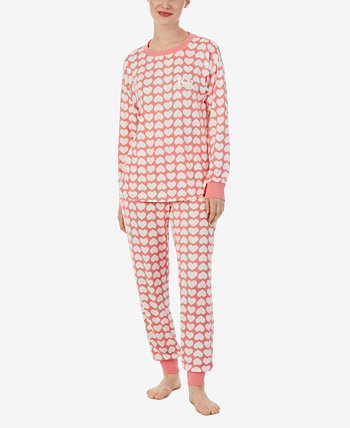 Женский пижамный комплект из 2 предметов мягкой вязки с длинными рукавами Kate Spade New York
