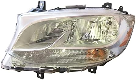 Replacement Headlight Chrome Trim Driver Left Side Headlamp Complete Assemble For Mercedes-Benz Sprinter Freightliner Sprinter 1500/2500/3500 Cargo From 2019 to Onward Longling