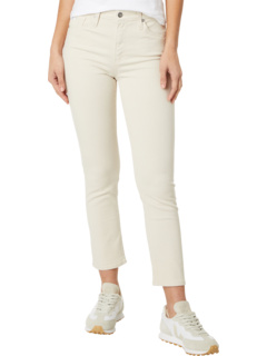 Узкие прямые короткие шорты Mari с высокой посадкой цвета опал AG Jeans