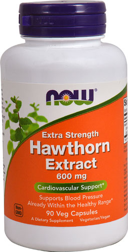 Экстракт боярышника повышенной прочности NOW -- 600 мг -- 90 вегетарианских капсул NOW Foods