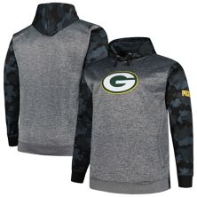 Мужская Футболка Fanatics Серый Худи Green Bay Packers Big & Tall Камуфляж Fanatics