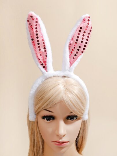 Карнавальный ободок с блестками в форме кроличьих ушей SHEIN