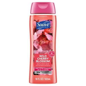 Suave Essentials Gentle Body Wash, Wild Cherry Blossom. 18 oz Suave