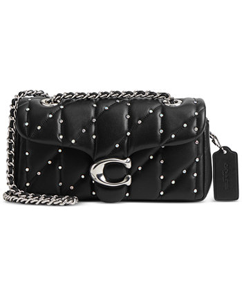 Сумка кросс-боди COACH Crystal Rivets Quilted Leather Tabby 20 с цепочкой COACH