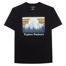 Big & Tall &#34;Explore Outdoors&#34; Graphic Tee Generic