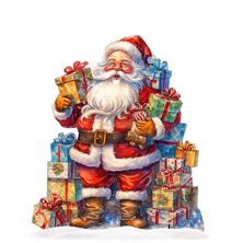 Merry Delivery Outdoor Decor by G. Debrekht - Christmas Santa Snowman Decor - 8611031F Designocracy
