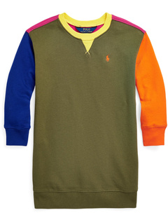 Color-Blocked Spa Terry Sweatshirt Dress (Little Kids) Polo Ralph Lauren