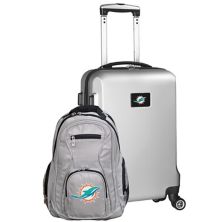 Набор ручной клади и рюкзака Miami Dolphins Deluxe Hardside Spinner Unbranded