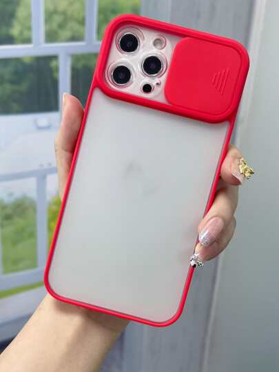 Чехол телефона со сдвижной крышкой камеры совместимый с iPhone SHEIN