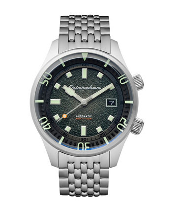 Мужские часы Bradner Automatic серебристого цвета с браслетом из нержавеющей стали, 42 мм Spinnaker