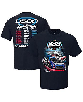 Мужская темно-синяя футболка Daytona 500 Two Spot 2023 Checkered Flag Sports