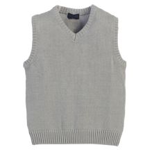 Gioberti Boy's V-Neck 100% Cotton Knitted Pullover Sweater Vest Gioberti