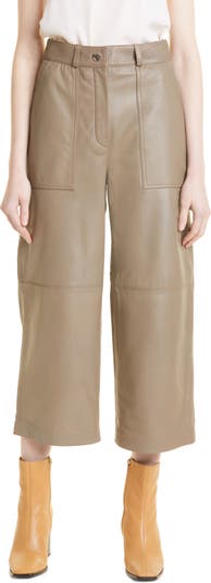 Укороченные кожаные брюки Garnnet с широкими штанинами Ted Baker London