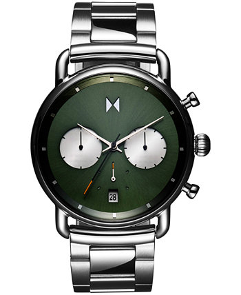 Мужские черные серебристые часы-браслет из нержавеющей стали 42 мм MVMT