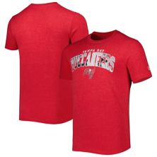 Мужская футболка New Era Heathered Red Tampa Bay Buccaneers Training Collection New Era