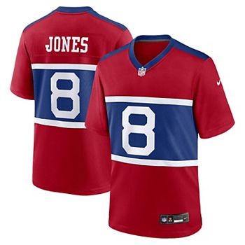 Мужская Футболка NFL Daniel Jones Century Red New York Giants Alternate Player Game Jersey NFL