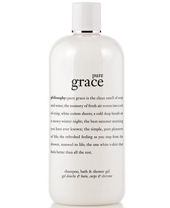 pure grace 3-в-1 шампунь, гель для душа и жемчужная ванна, 16 унций Philosophy