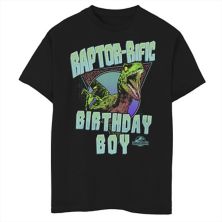 Boys 8-20 Jurassic World Raptor-rific Birthday Boy Graphic Tee Jurassic Park