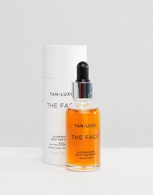 Tan Luxe The Face Illuminating капли автозагара среднего/темного цвета, 1,01 жидк. унции TAN-LUXE