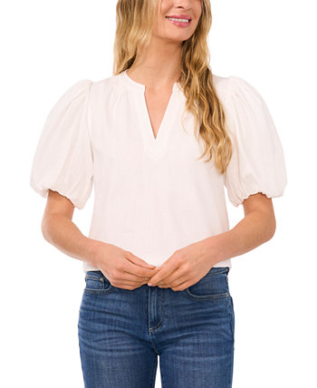 Women's Short-Puffed-Sleeve Blouse CeCe
