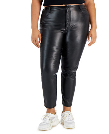 Trendy Plus Size Faux-Leather Pants Tinseltown