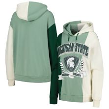 Women's Gameday Couture Green Michigan State Spartans Hall of Fame Colorblock Pullover Hoodie Gameday Couture