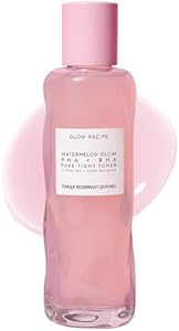 Glow Recipe PHA + BHA Face Toner - Korean Skin Care Toner, Pore Minimizer & Facial Exfoliator for Glass Skin - Tightening & Hydrating Skincare with Hyaluronic Acid & Watermelon (150ml) Glow Recipe