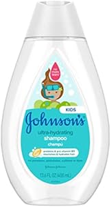 Johnson's Baby Ultra-Hydrating Tear-Free Kids' Shampoo with Pro- Vitamin B5 & Proteins, Paraben-, Sulfate- & Dye-Free Formula, Hypoallergenic & Gentle for Toddler's Hair, 13.6 fl. oz Johnson's Baby