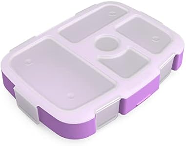 Bentgo® Kids Prints Tray with Transparent Cover - Reusable, BPA-Free, 5-Compartment Meal Prep Container with Built-In Portion Control for Healthy Meals At Home & On the Go (Bug Buddies) Bentgo