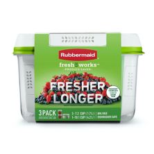Rubbermaid FreshWorks Produce Saver 6 шт. Набор контейнеров для хранения пищевых продуктов Rubbermaid