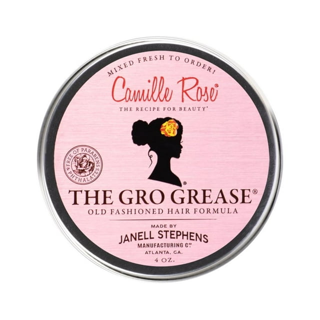 Camille Rose Gro Grease Hair Formula, 4 oz, Curly, Dry Hair, Conditioning, For Adults Camille Rose