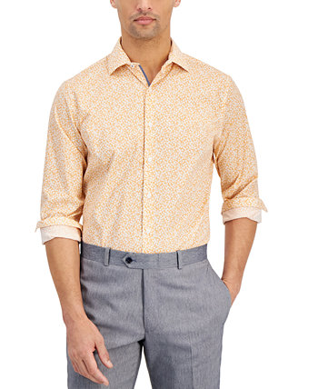 Мужская классическая рубашка с цветочным принтом, созданная для Macy's Bar III