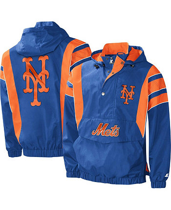Мужская куртка Royal New York Mets Impact с капюшоном и молнией до половины Starter