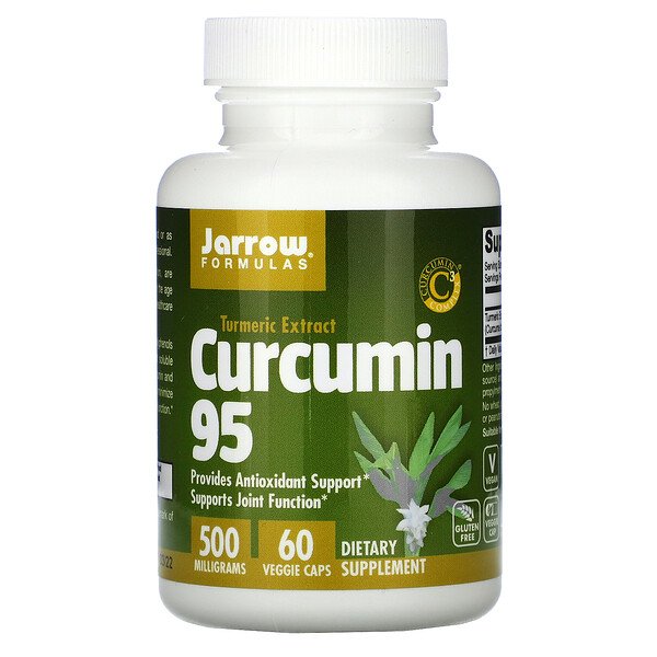 Куркумин 95, 500 мг, 60 растительных капсул Jarrow Formulas