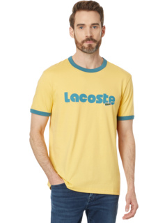 Short Sleeve Regular Fit Tee Shirt w/ Large Lacoste Wording Lacoste