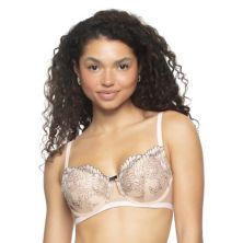 Paramour by Felina Aura Embroidered Tulle Overlay Contour Underwire Bra 125169 Paramour by Felina
