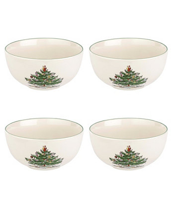 Столовая посуда, набор «Рождественская елка»/4 отдельные миски Spode