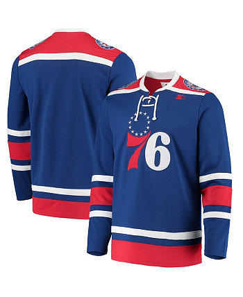Мужская футболка G-III Sports by Carl Banks Royal Philadelphia 76ers Pointman Hockey Fashion Jersey Starter