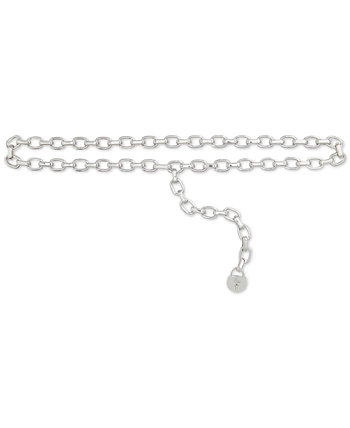 Women's Silver-Tone Padlock-Charm Chain Belt LAUREN Ralph Lauren