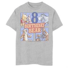 Disney's Winnie The Pooh Boys 8-20 8th Birthday With Pooh Bear & Friends Husky Tee Disney