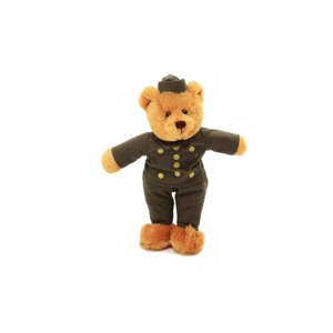 Plushland Adorable Teddy Bear 8 Inches, Stuffed Animals For Kids - With US Military Uniform Made by aliens