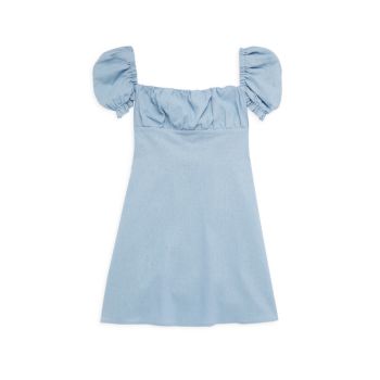 Girl's Veronica Chambray Dress Miss Behave