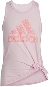 adidas Girls' Sleeveless Tie Front Tank 22 Adidas