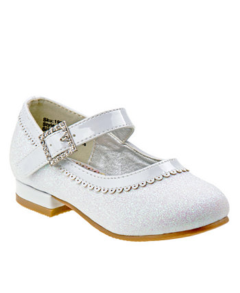 Классические туфли на низком каблуке для маленьких девочек с ремешками Josmo